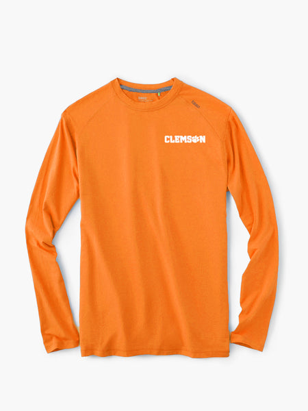Carrollton Long Sleeve Fitness T-Shirt - Clemson - Size XXL in Orange C - tasc Performance Carrollton Long Sleeve Fitness T-Shirt - Clemson - Size XXL in Orange C - tasc Performance