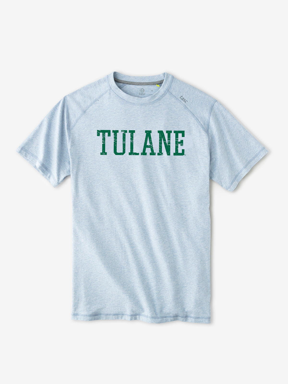 Carrollton Fitness T-Shirt - Tulane - tasc Performance (CloudHeather)