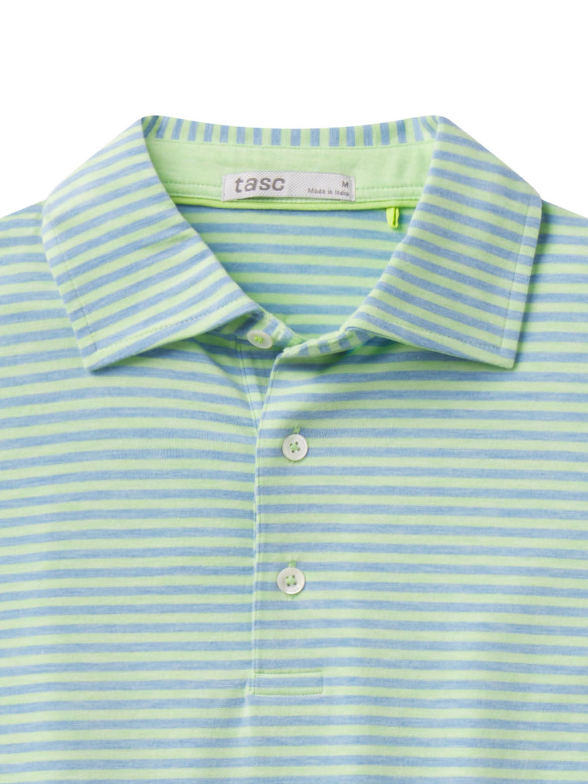 Cloud Polo - Air Stripe - tasc Performance (KiwiHeather/PolarHeather)