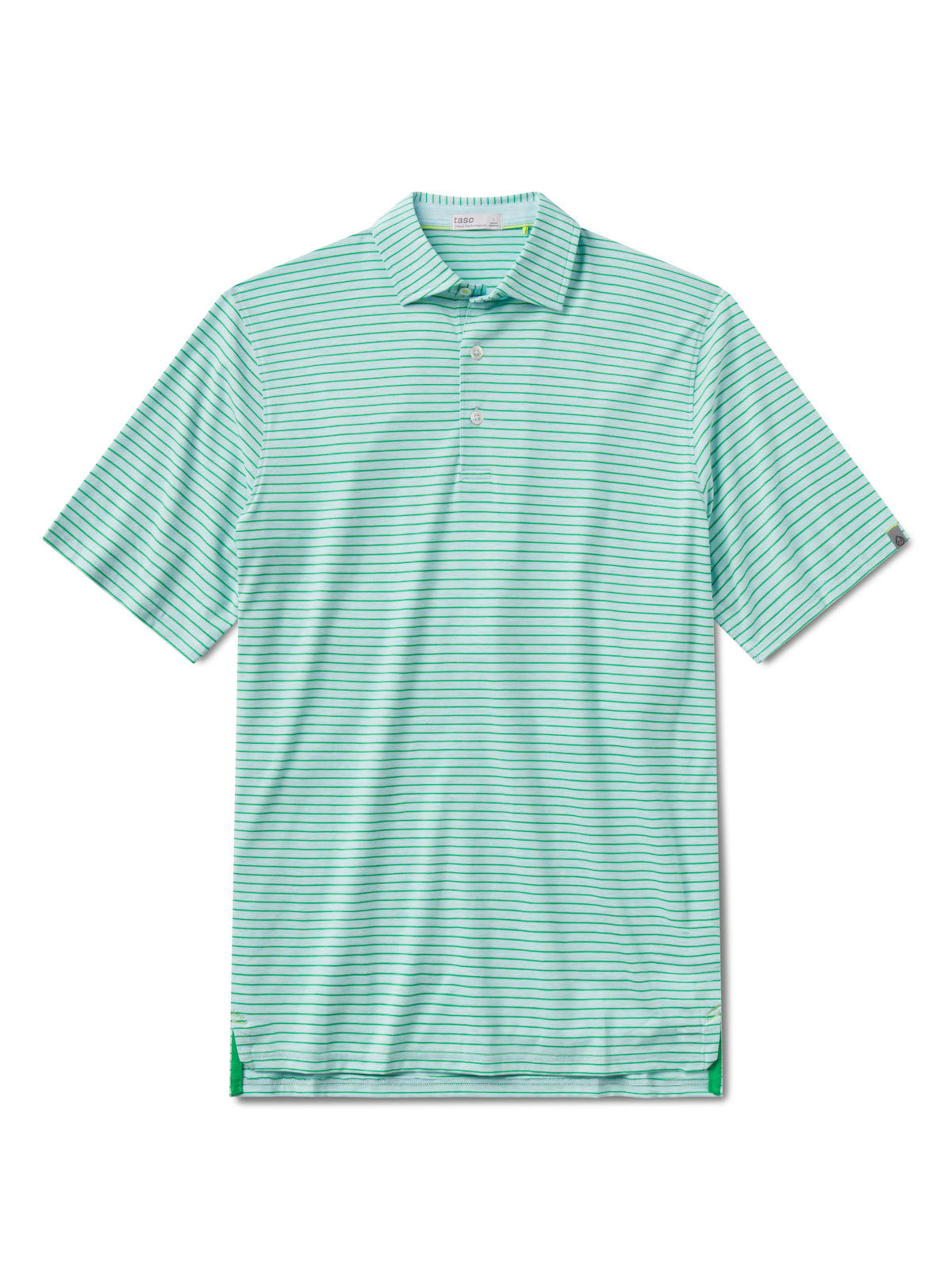Cloud Polo - Brookline Stripe - tasc Performance (WaterfallHeather/Jungle)