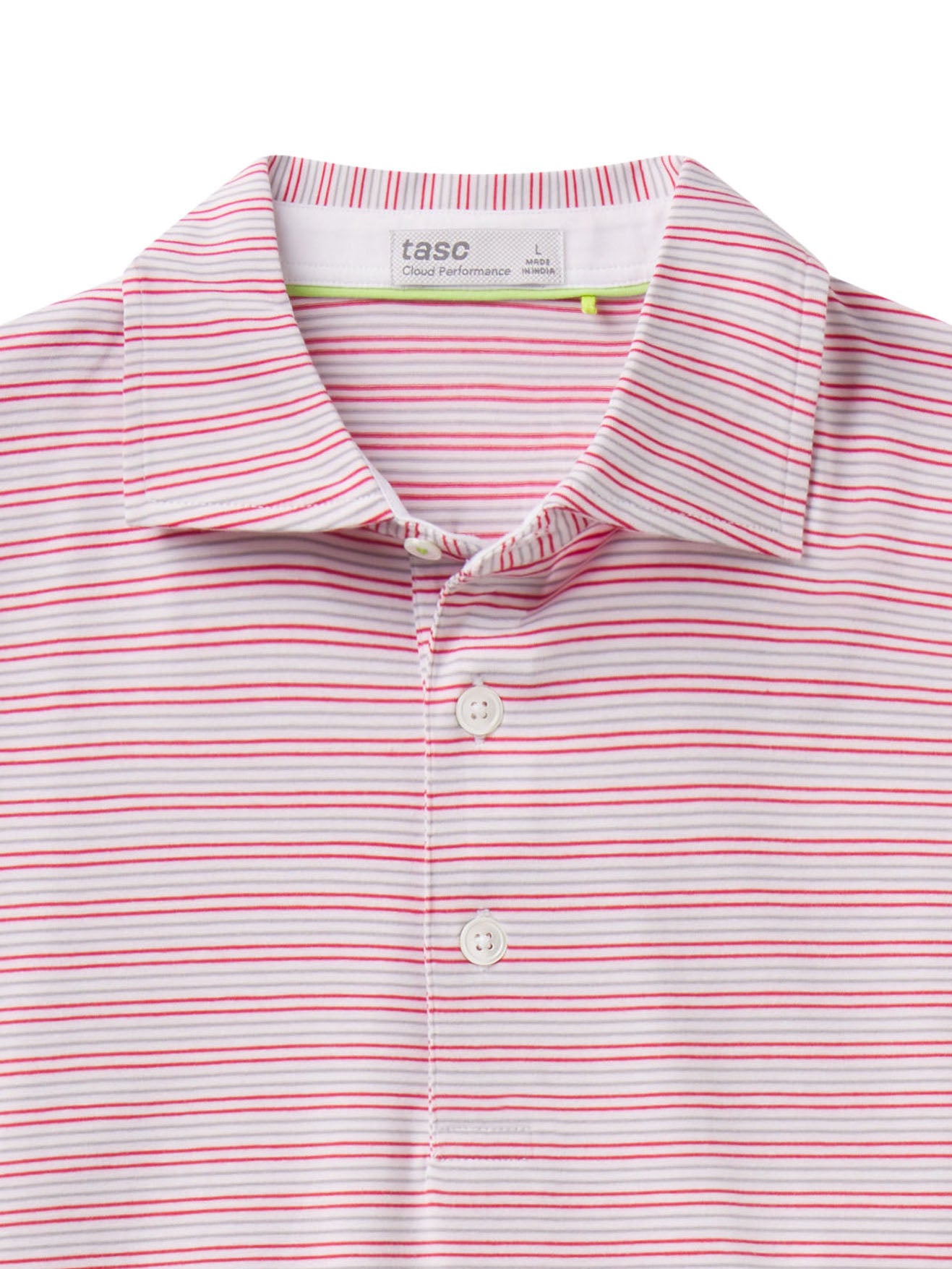 Cloud Polo - Doral Stripe - tasc Performance (RacingRedDoralStripe)