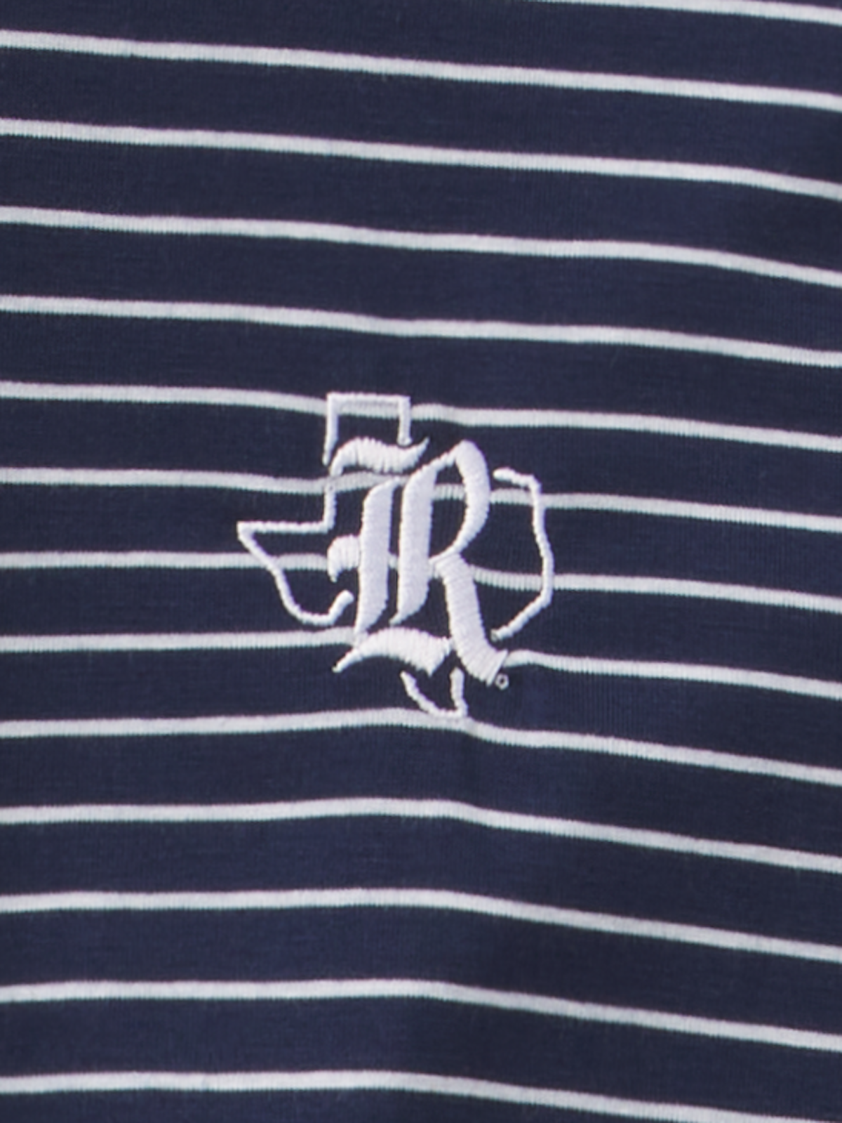Cloud Lightweight Polo Brookline Stripe - RICE University - tasc Performance (ClassicNavy/White)