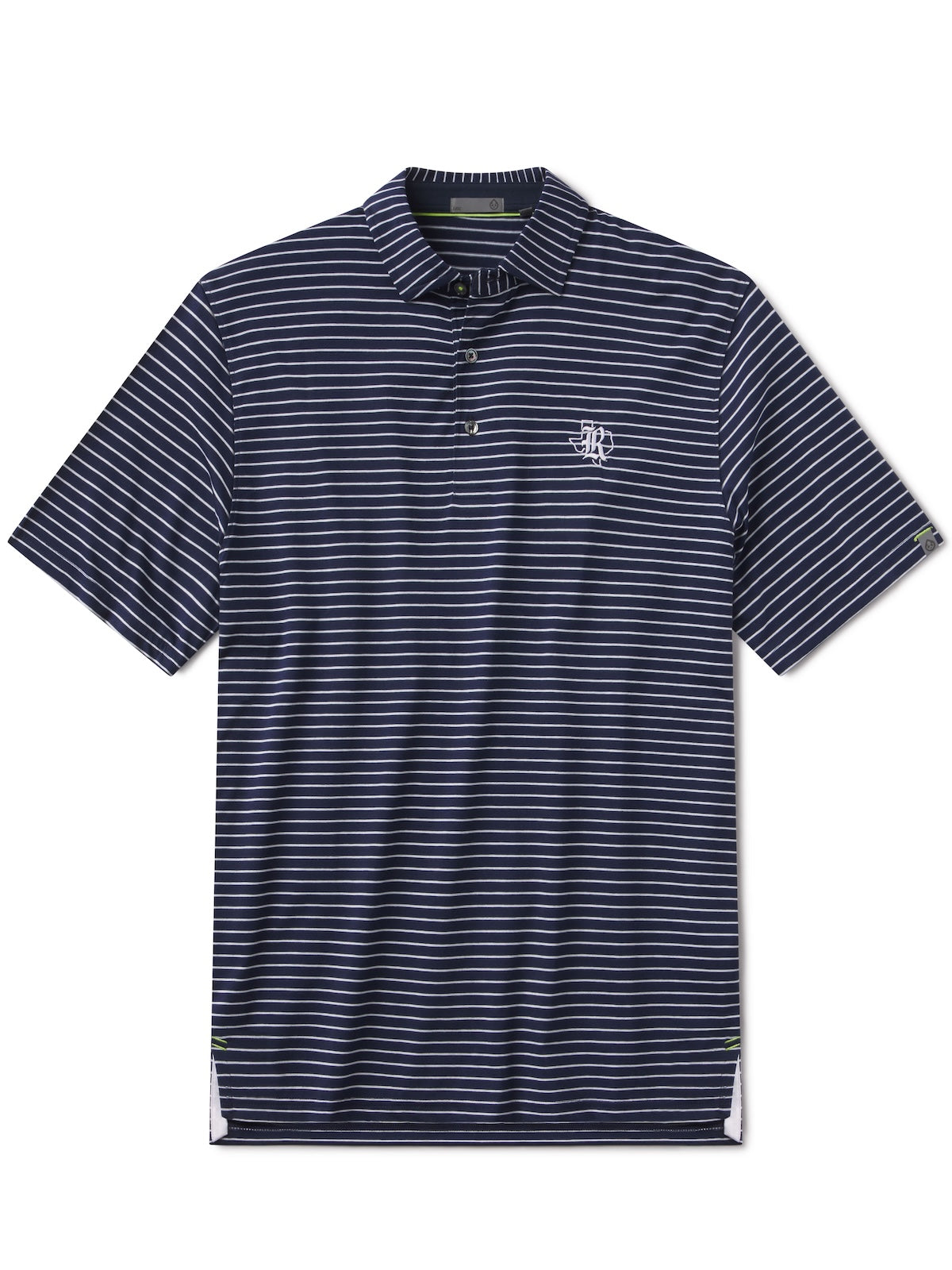 Cloud Lightweight Polo Brookline Stripe - RICE University - tasc Performance (ClassicNavy/White)