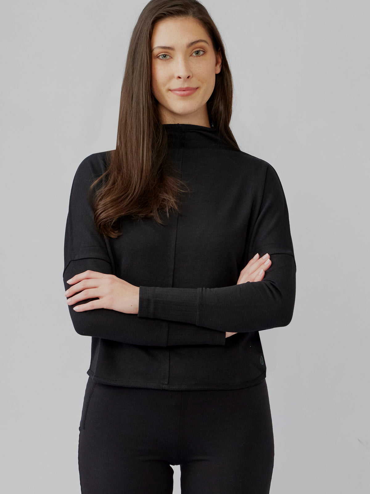 tasc Performance French Terry Dolman Sweatshirt (Black)