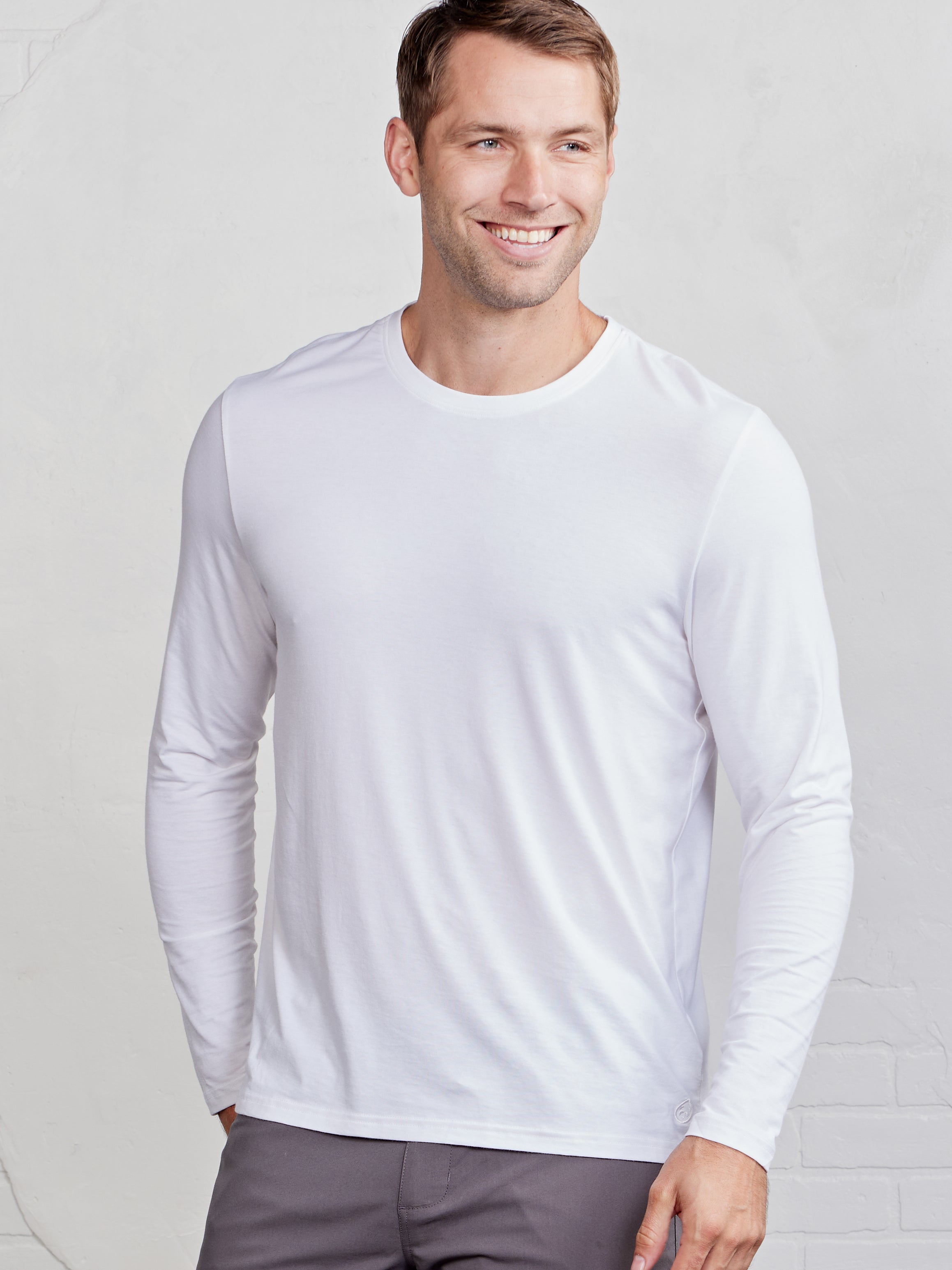 Pimaluxe Long Sleeve T-Shirt tasc Performance (White)