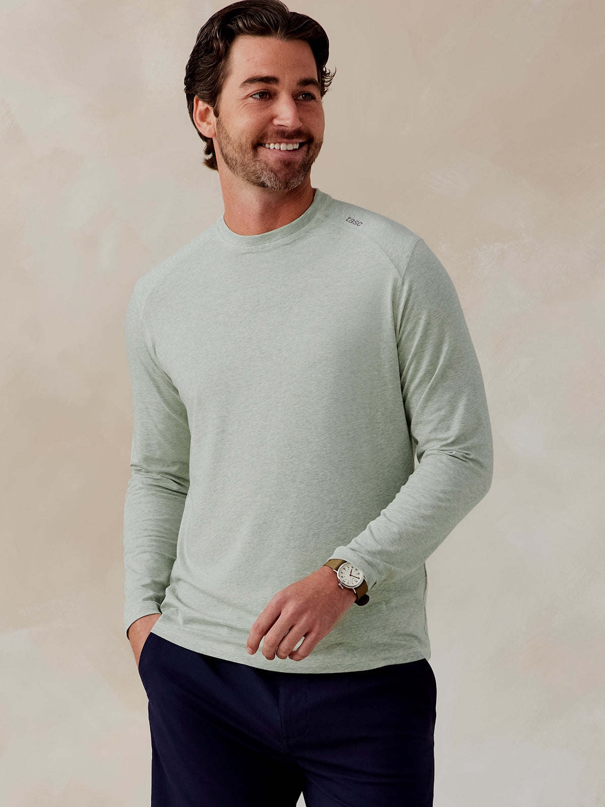 tasc Carrollton Long Sleeve T-Shirt (AgaveHeather)