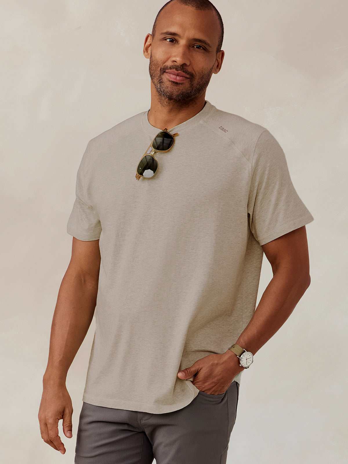 Carrollton Fitness T-Shirt tasc Performance (GrayOakHeather)