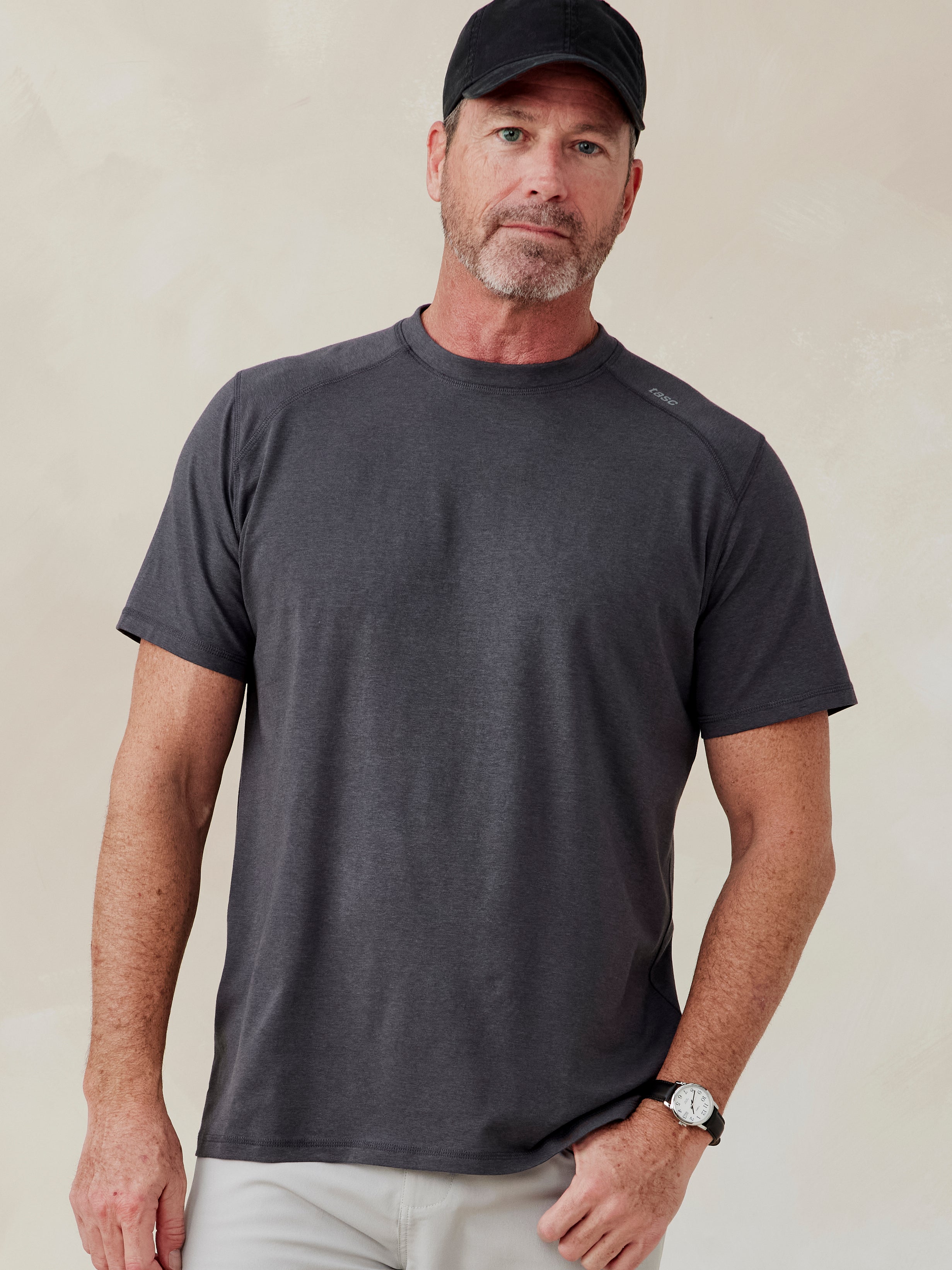 tasc Carrollton Short Sleeve T-Shirt (Cinder)
