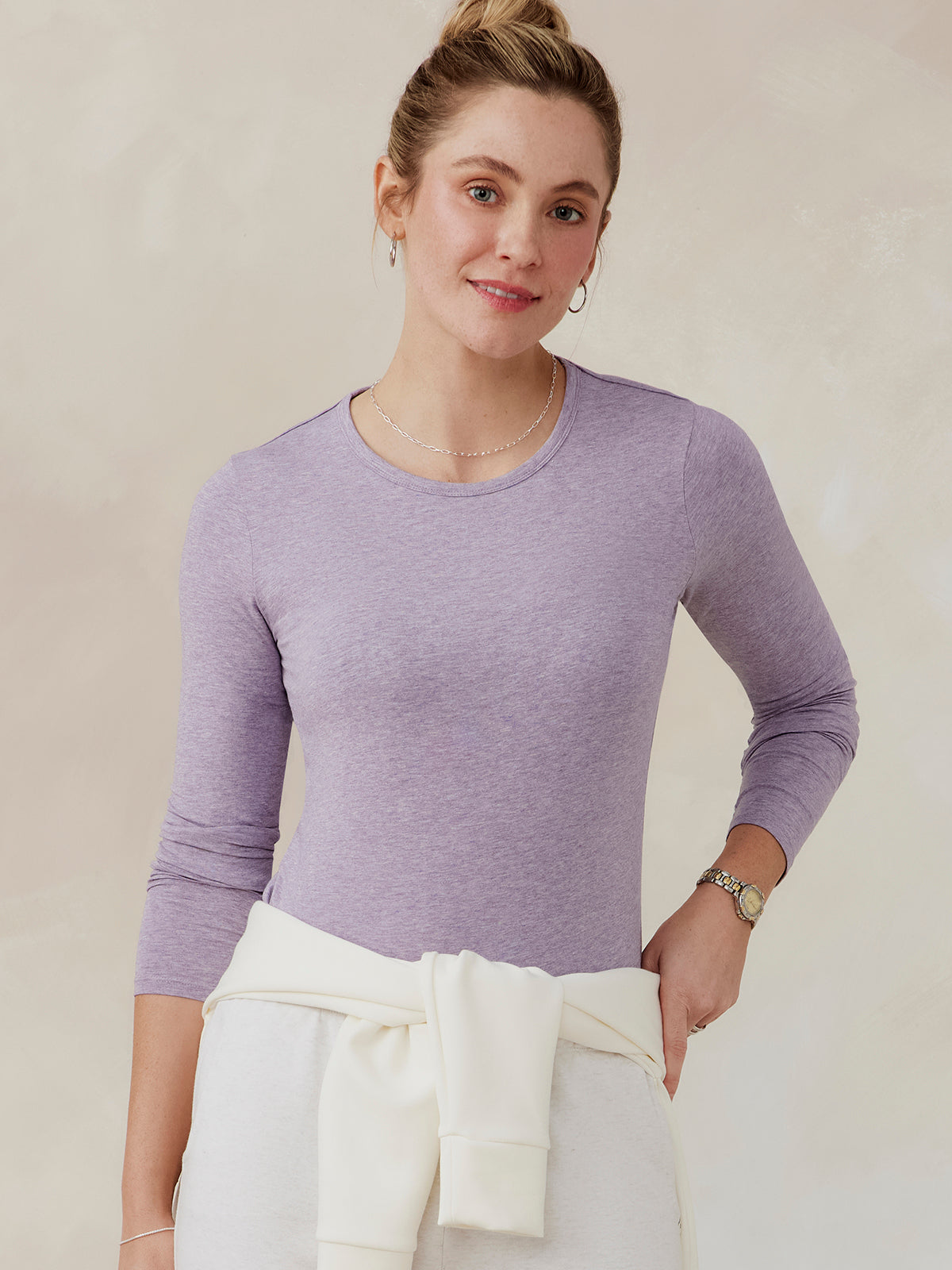 tasc Nola Long Sleeve Shirt (EveningHeather)