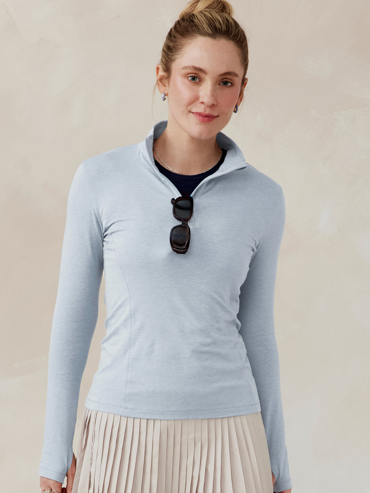 tasc Recess Quarter Zip (CloudHeather)
