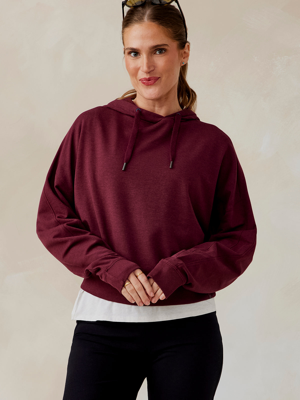 Studio Fleece Hoodie - tasc Performance (Wineberry)