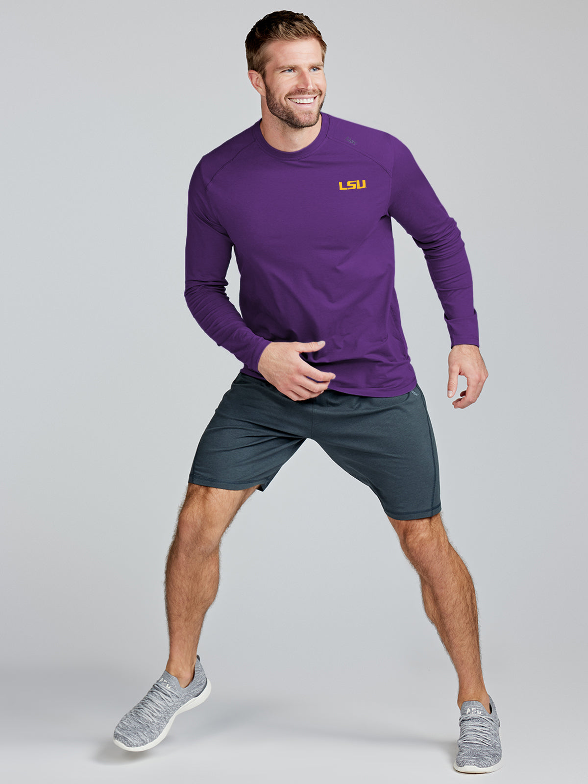Carrollton Long Sleeve Fitness T-Shirt - LSU - tasc Performance (PurpleC)