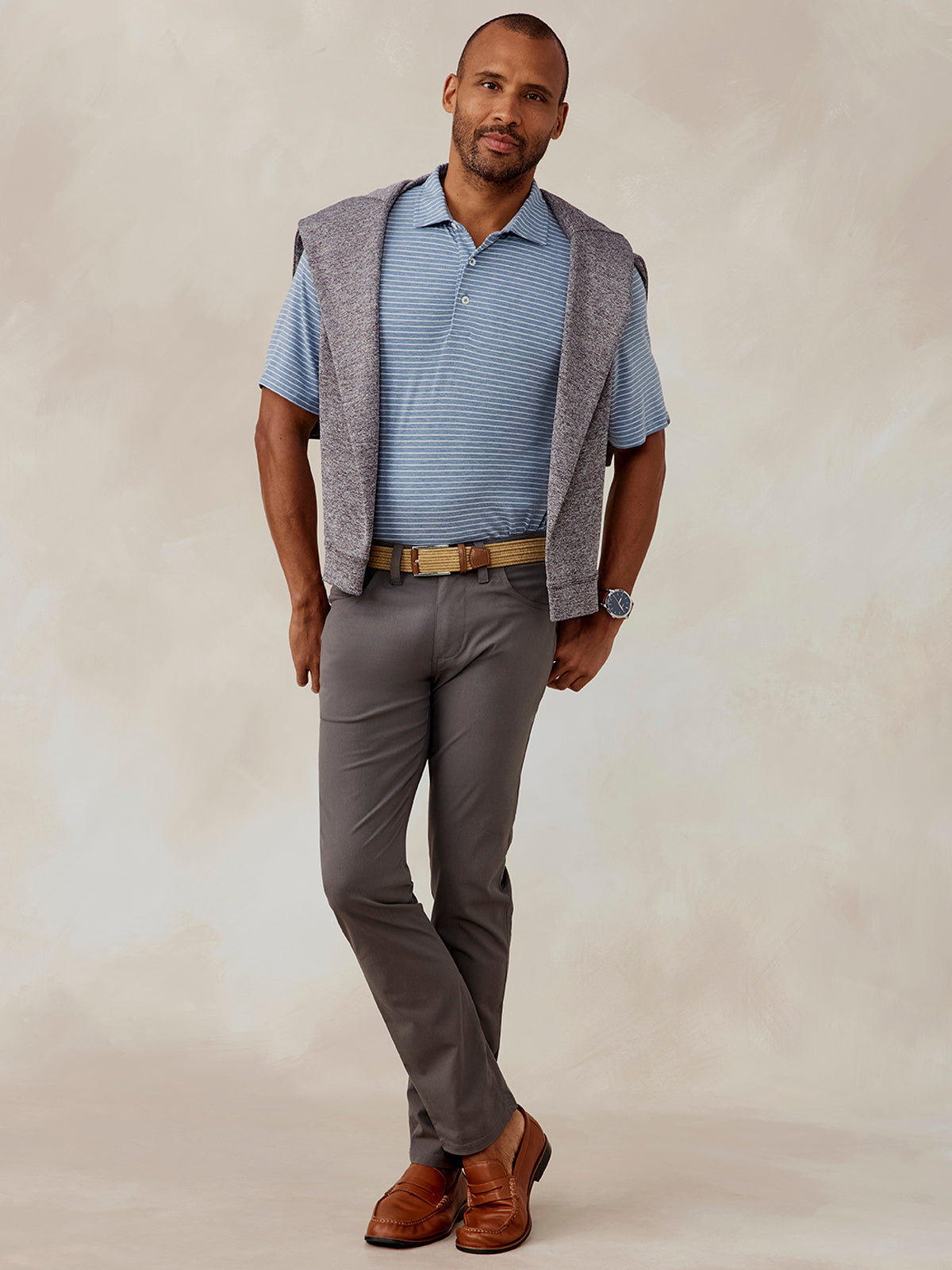 Cloud Polo - Brookline Stripe – tasc Performance