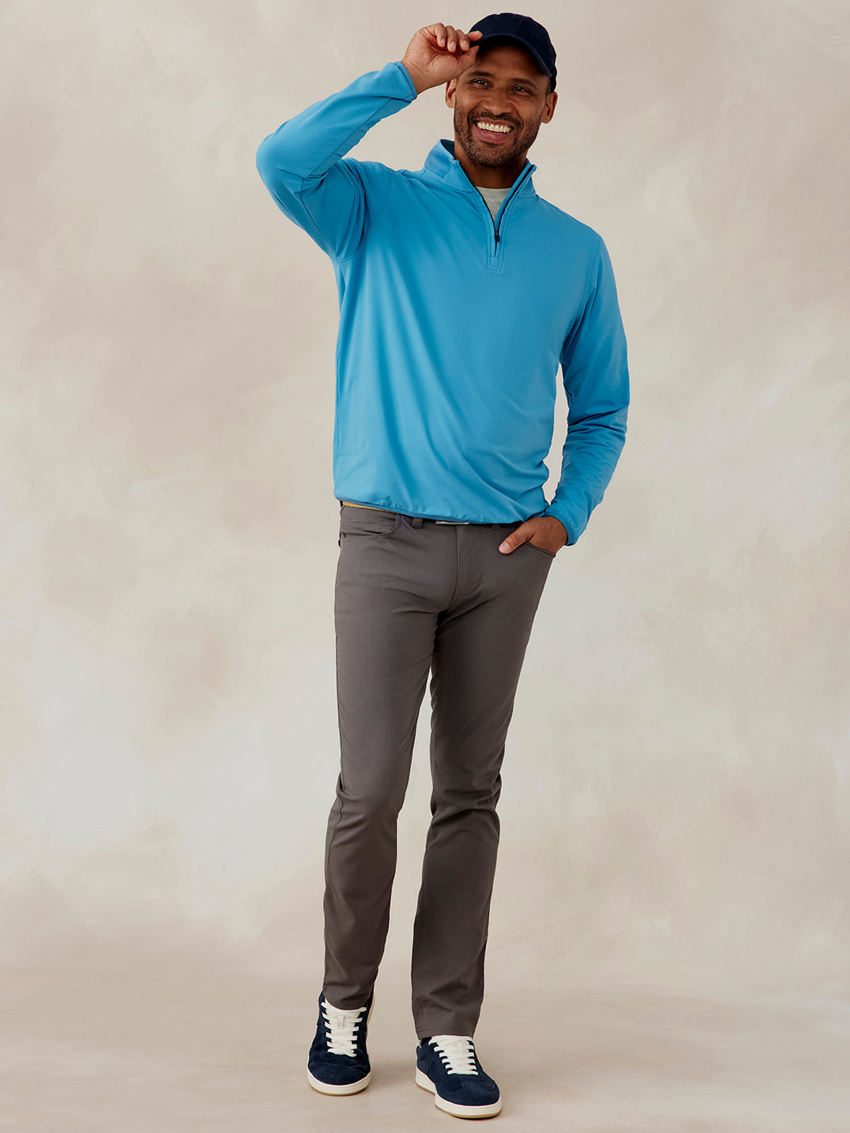 tasc Stratford Quarter Zip (Cloudscape)