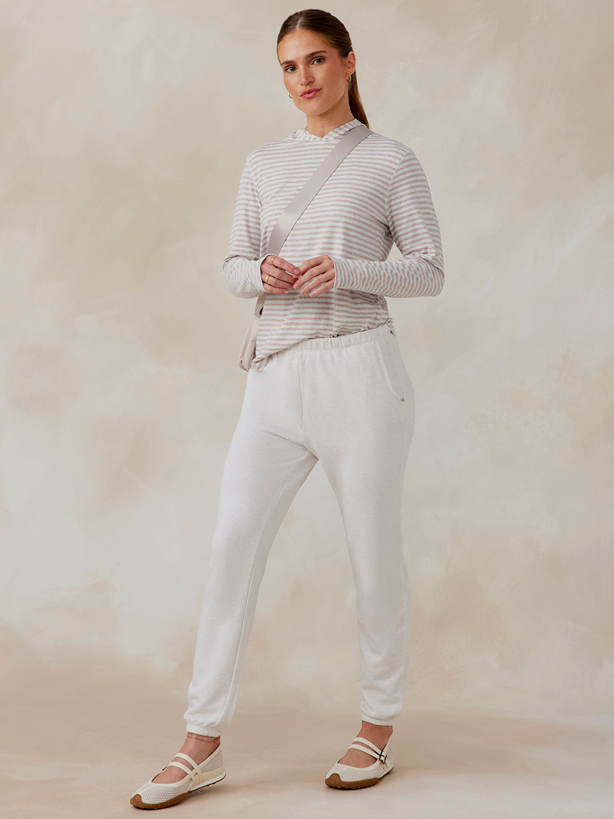 tasc Recess Hoodie (CoconutHeather/RosyHeather)