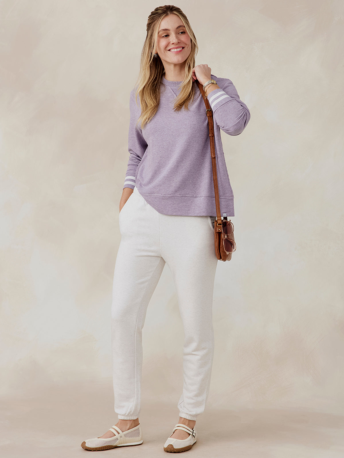 tasc Clubhouse French Terry Sweatshirt (EveningHeather)