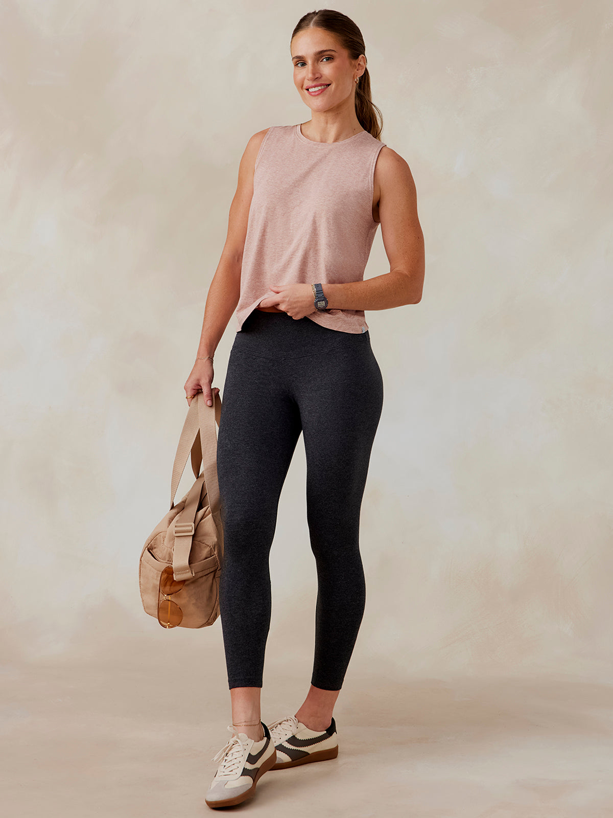tasc All Day Tank (AntiqueRosyHeather)