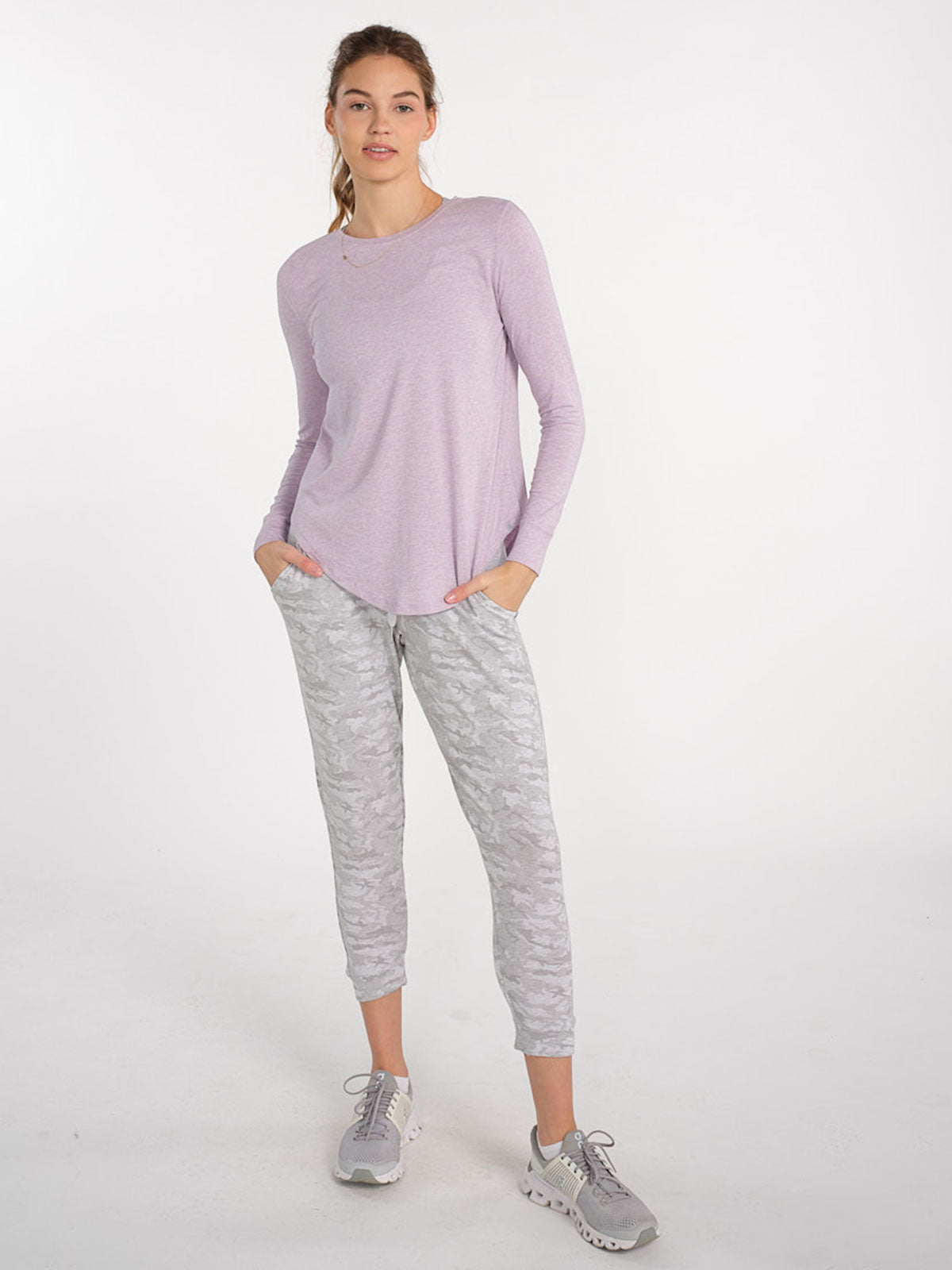 Longline Long Sleeve T-Shirt tasc Performance (DigitalPurpleHeather)