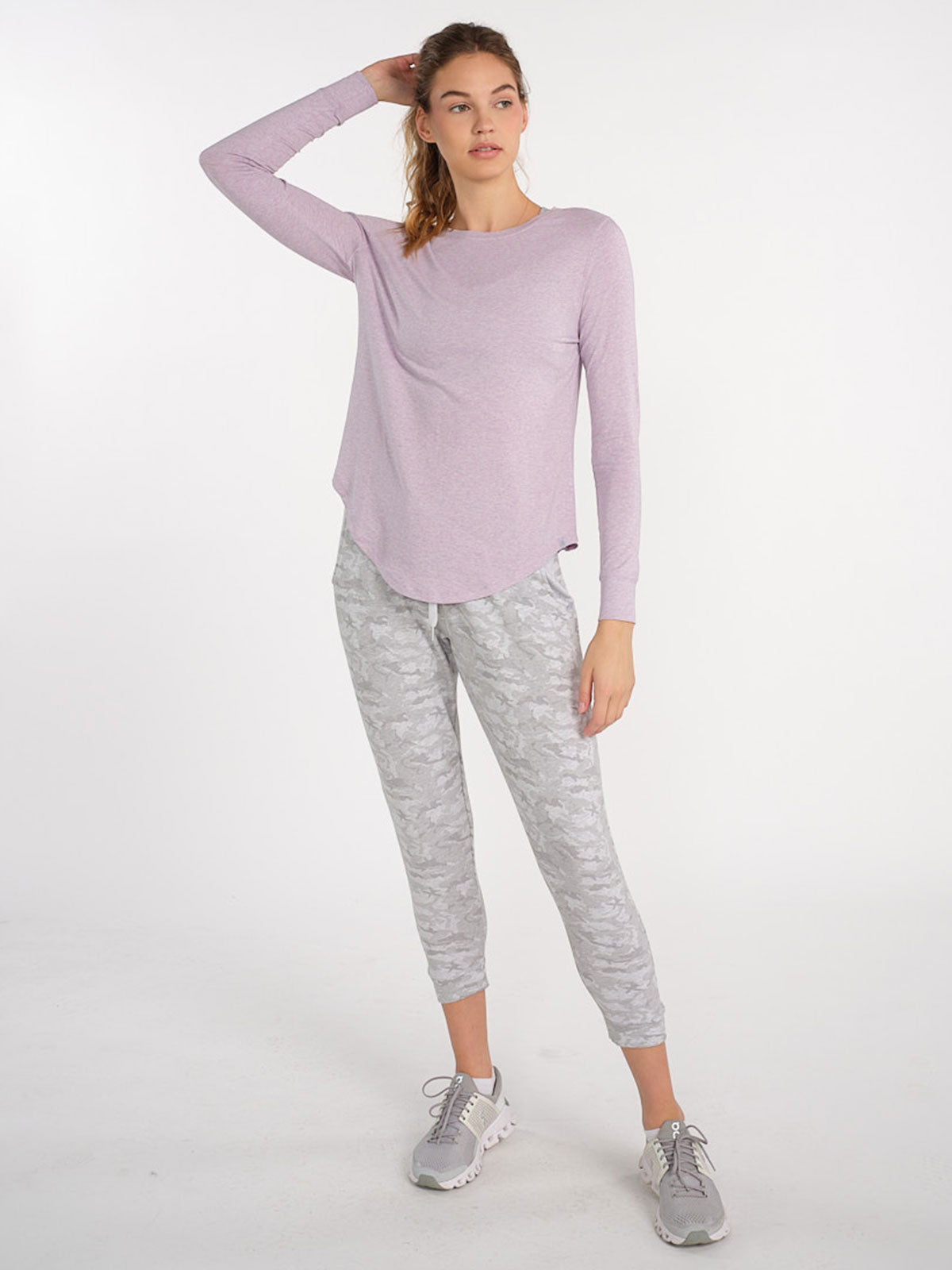 Longline Long Sleeve T-Shirt tasc Performance (DigitalPurpleHeather)