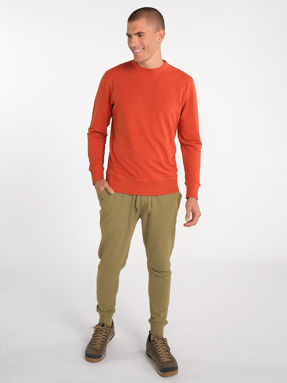 Varsity Brushed Lightweight Jogger - tasc Performance - (Moss)