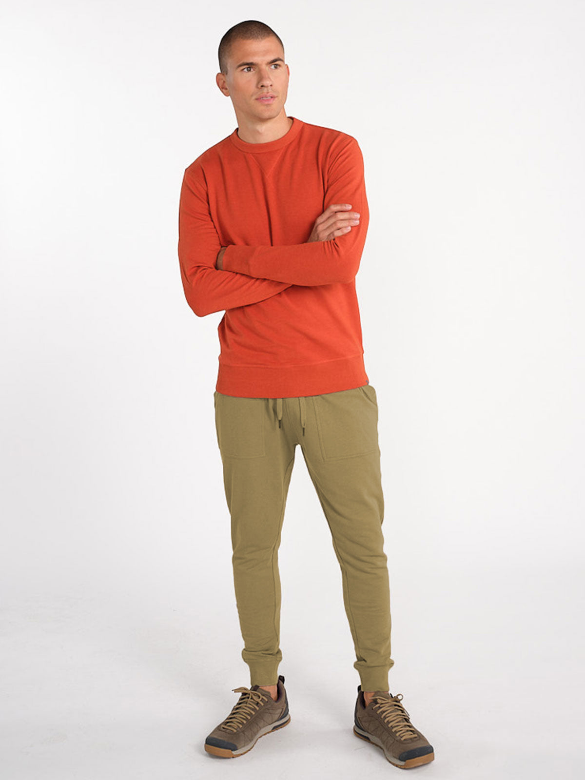 Varsity Brushed Lightweight Jogger - tasc Performance - (Moss)