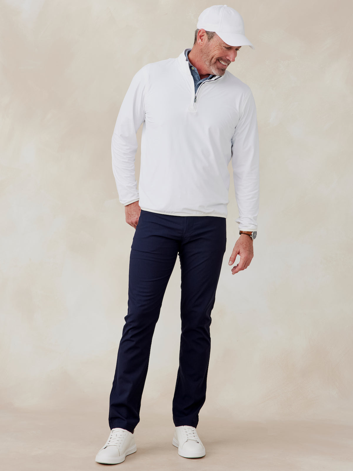Stratford Performance Quarter Zip - tasc Performance (White)
