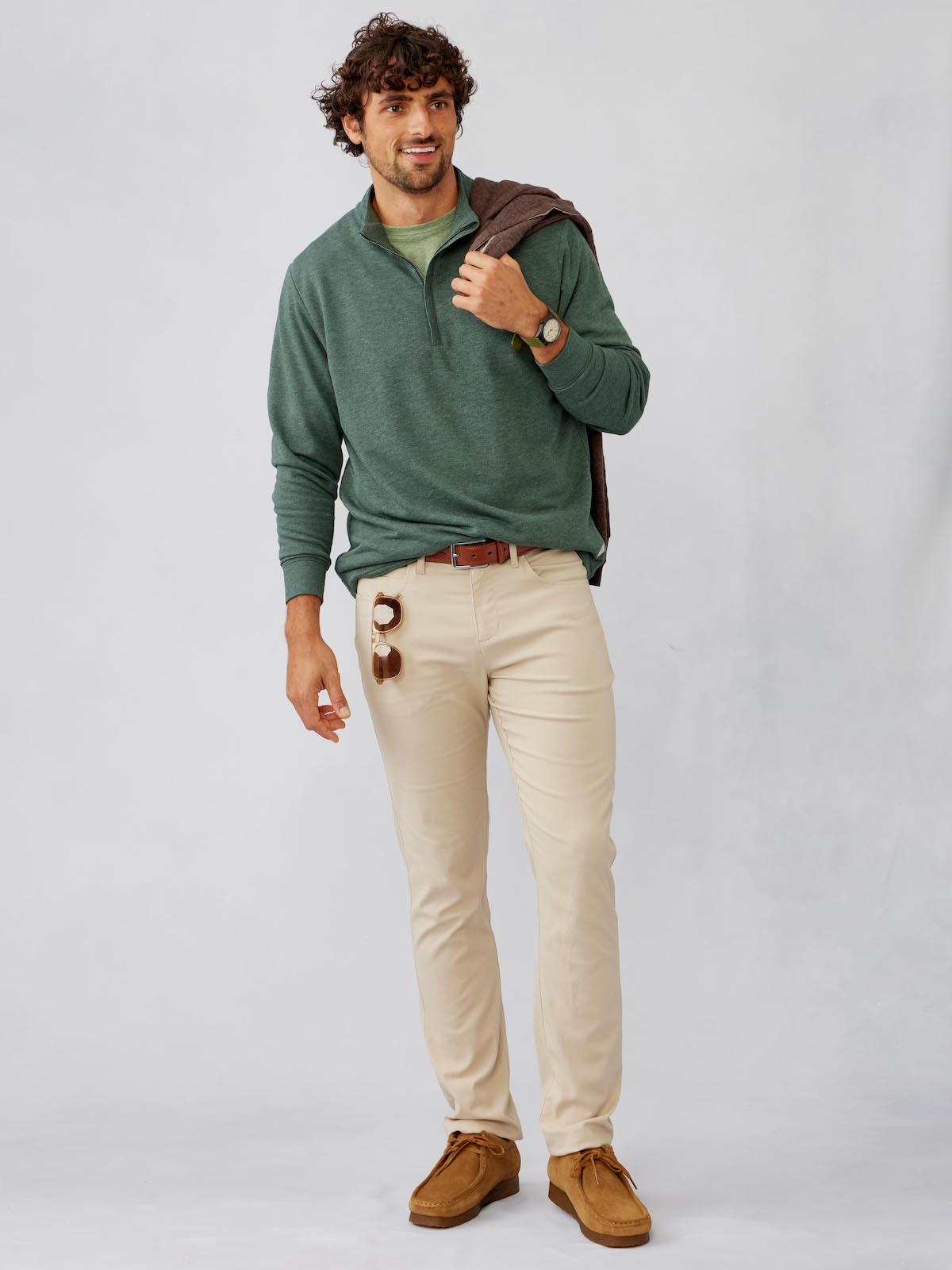 tasc Performance Stadium Quarter Zip (SpruceHeather)