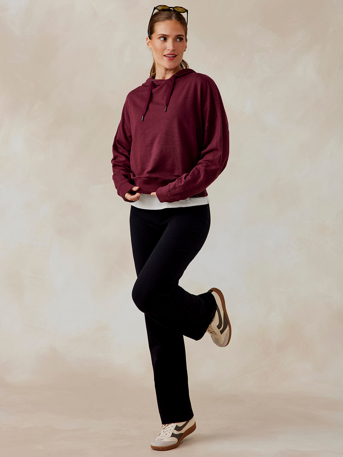 Studio Fleece Hoodie - tasc Performance (Wineberry)
