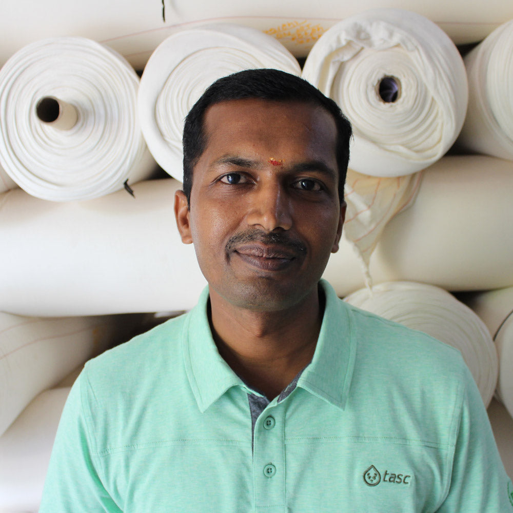 worker at our factory in India
