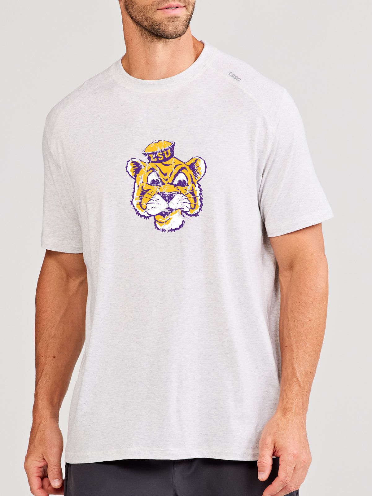 Carrollton Fitness T-Shirt - LSU - tasc Performance (MarbleHeather)