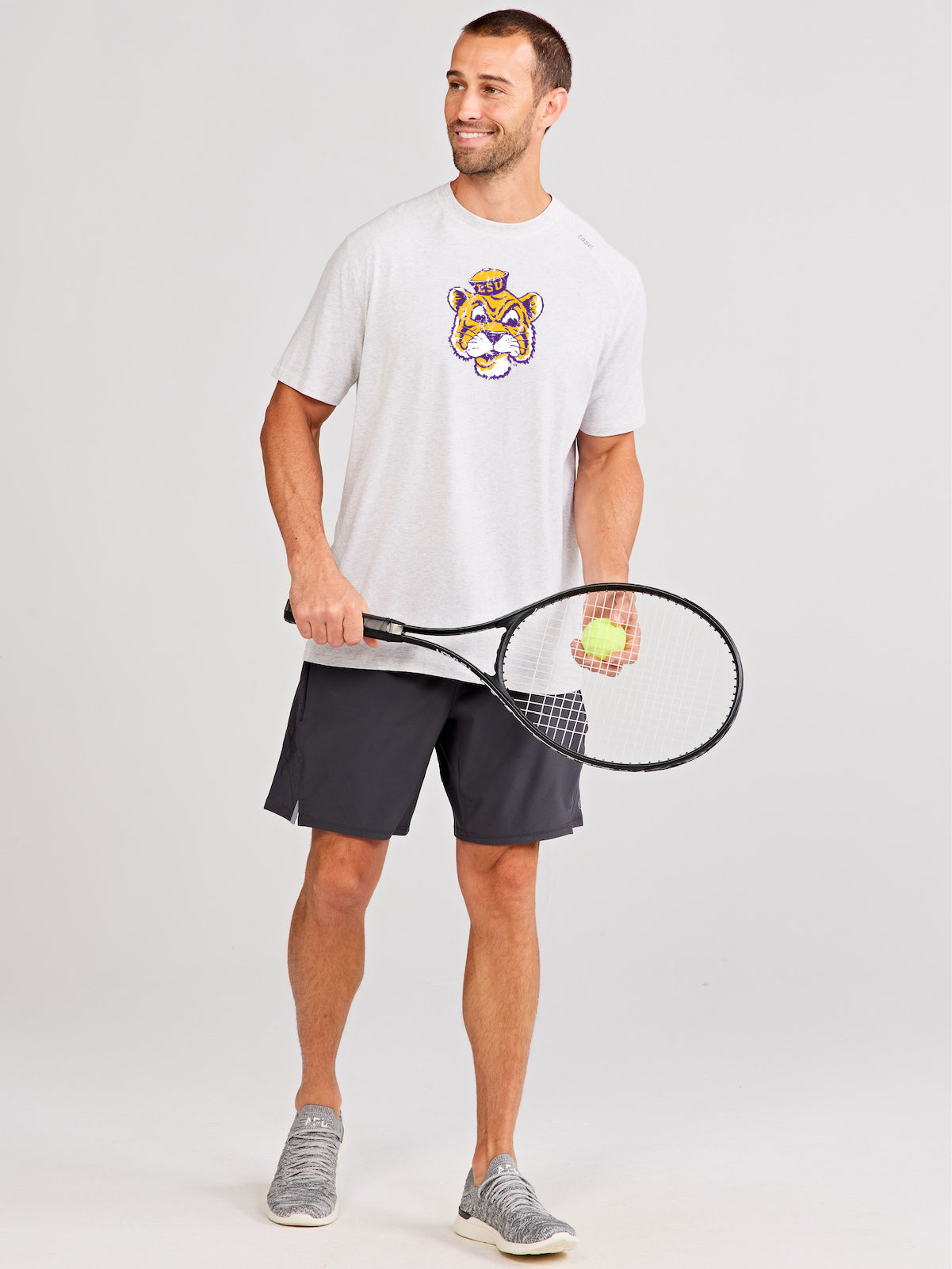 Carrollton Fitness T-Shirt - LSU - tasc Performance (MarbleHeather)