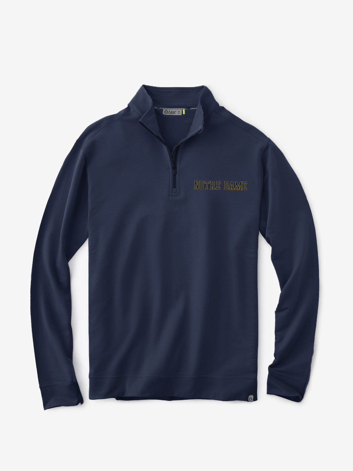Cloud French Terry Quarter Zip - Notre Dame - tasc Performance (ClassicNavy)
