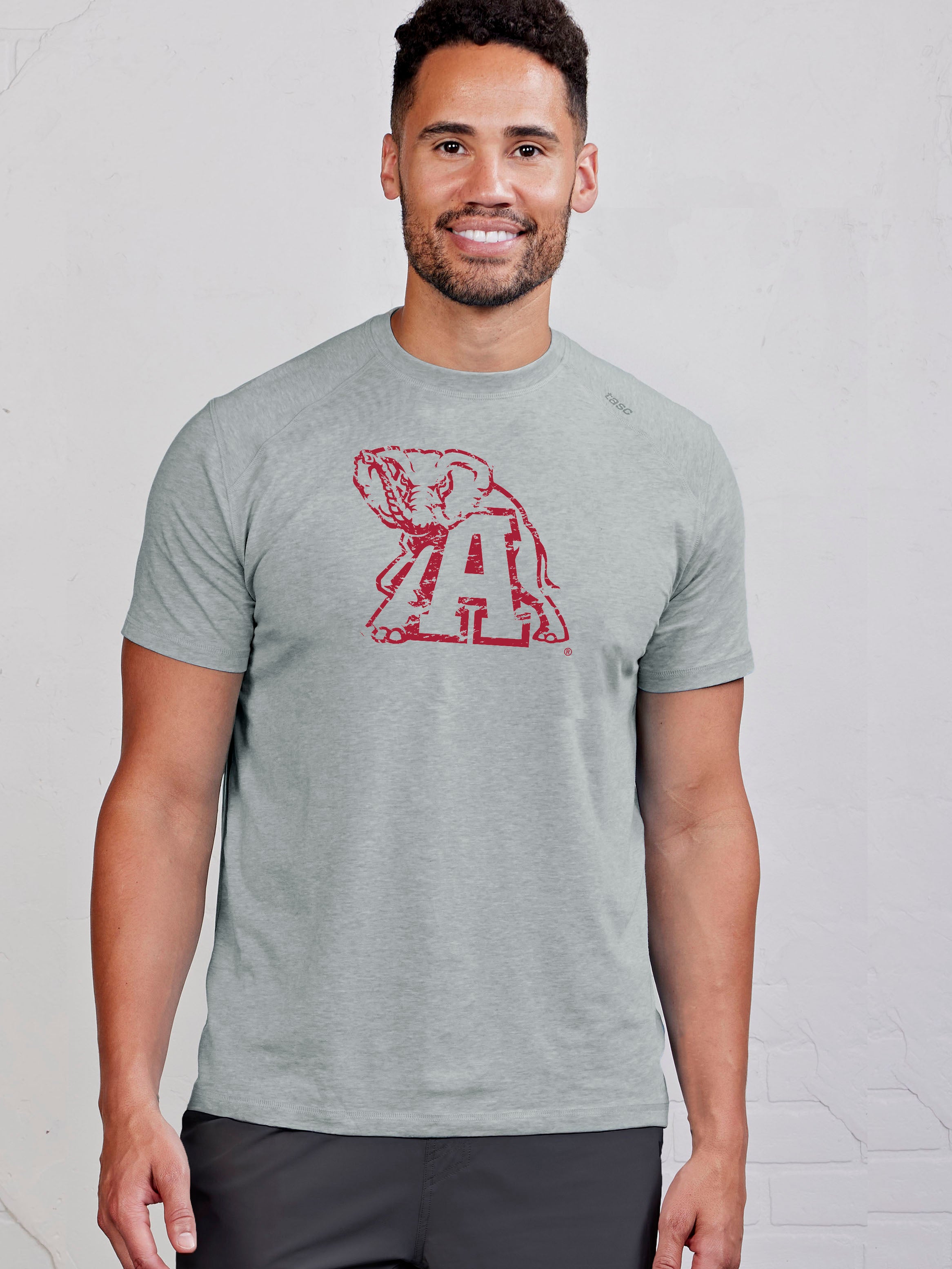 Carrollton Fitness T-Shirt - Alabama - tasc Performance (HeatherGray)
