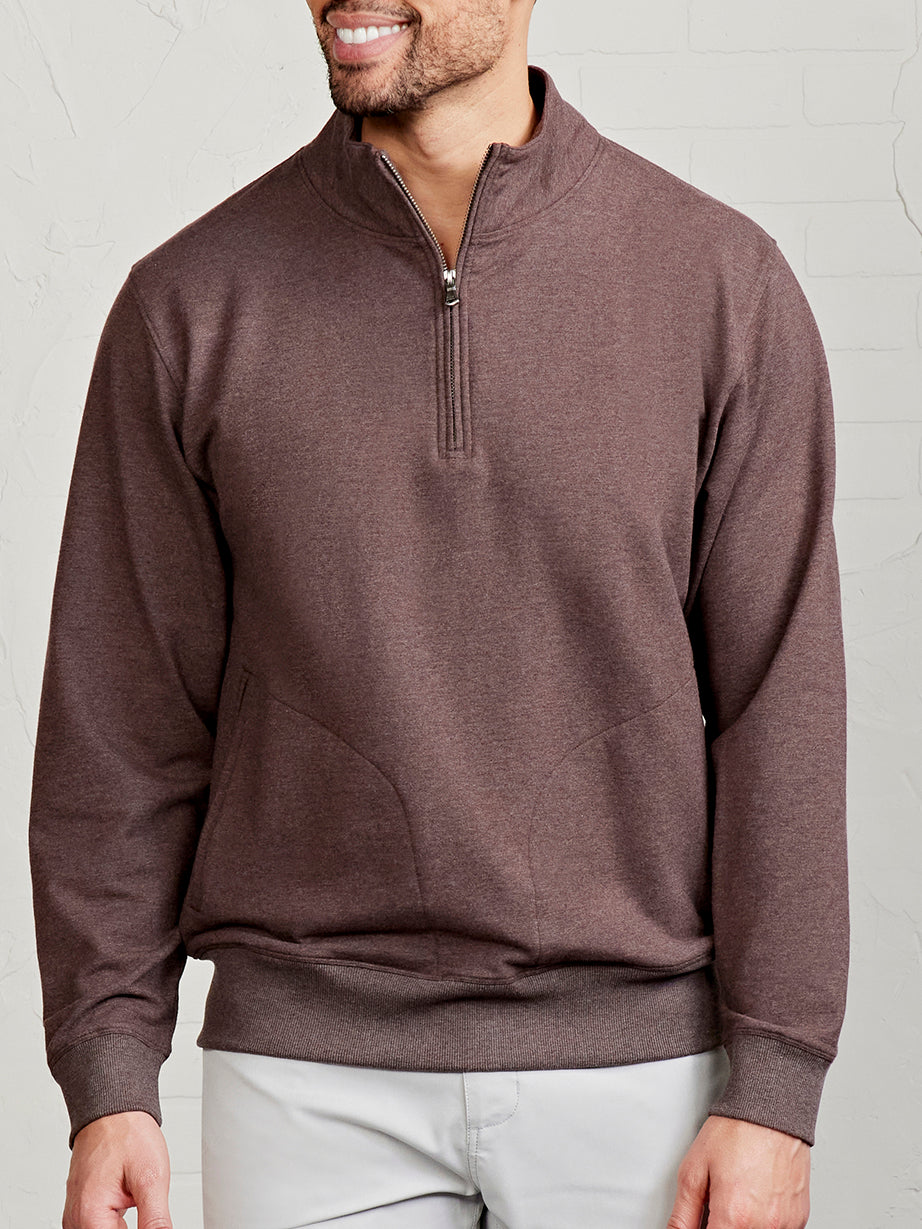 Legacy Heavyweight Fleece 1/4 Zip - tasc Performance (MochaHeather)