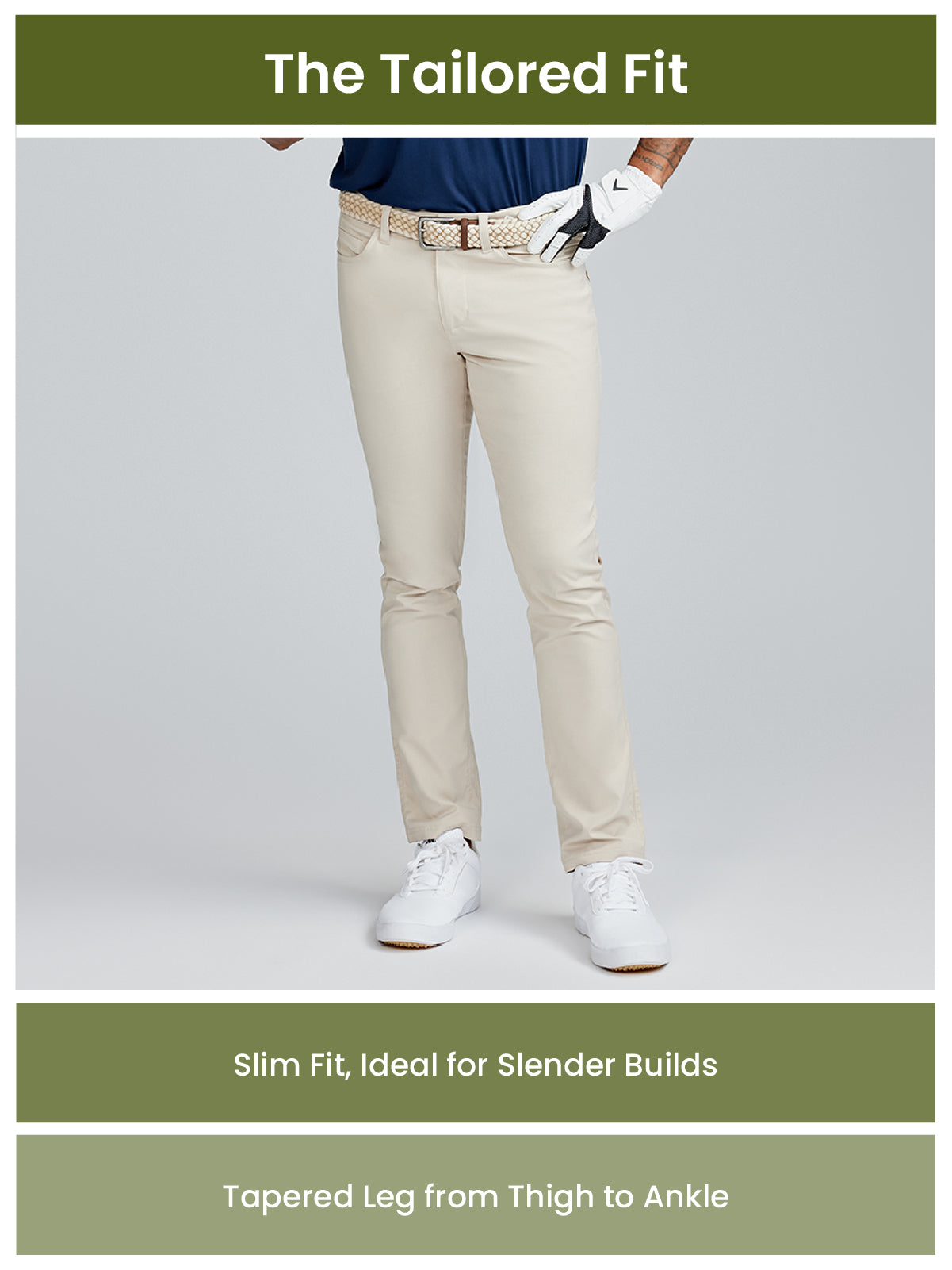 Slim Fit Tailored Trousers | Beige | ONLY & SONS®