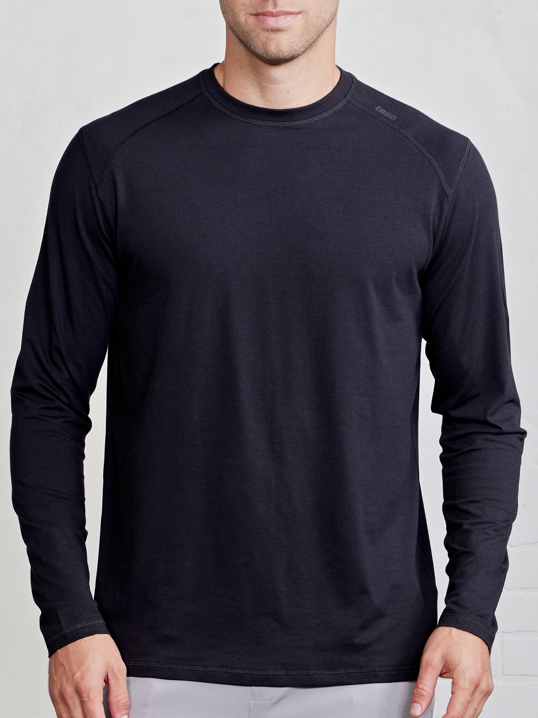 Carrollton Long Sleeve Fitness T-Shirt Black – tasc Performance