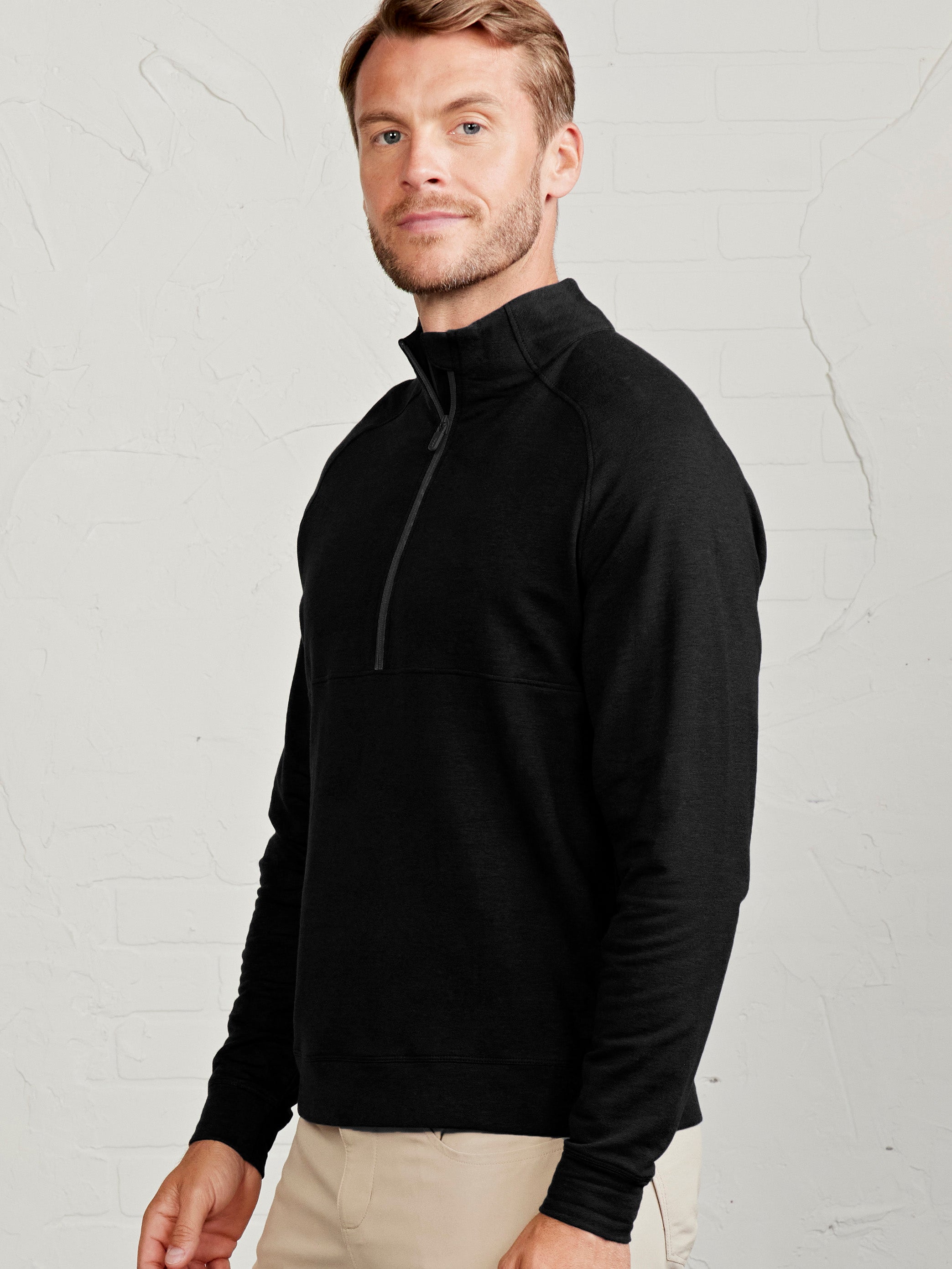 Atlas Lightweight Fleece 1/2 Zip - tasc Performance (Black)
