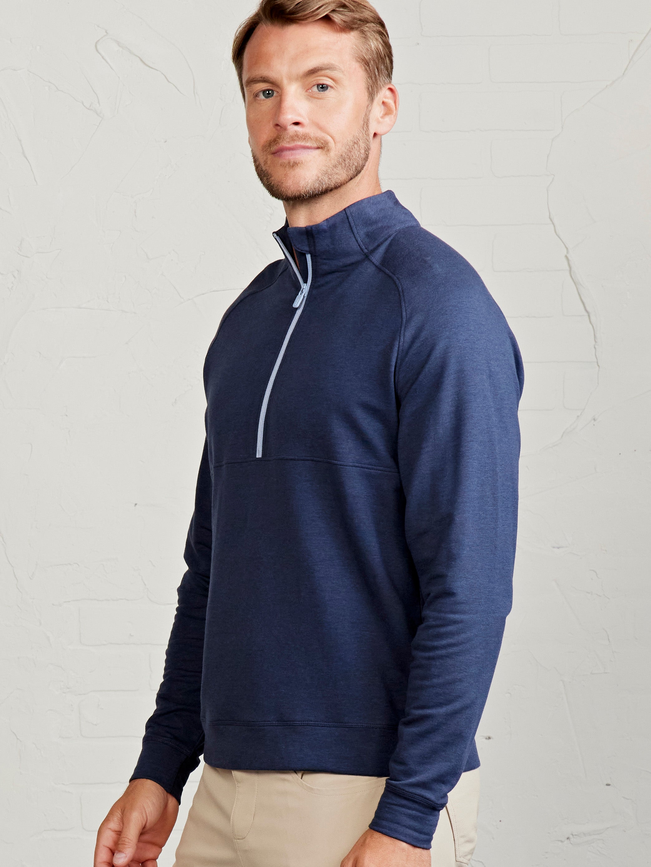 Atlas Lightweight Fleece 1/2 Zip - tasc Performance (ClassicNavy)