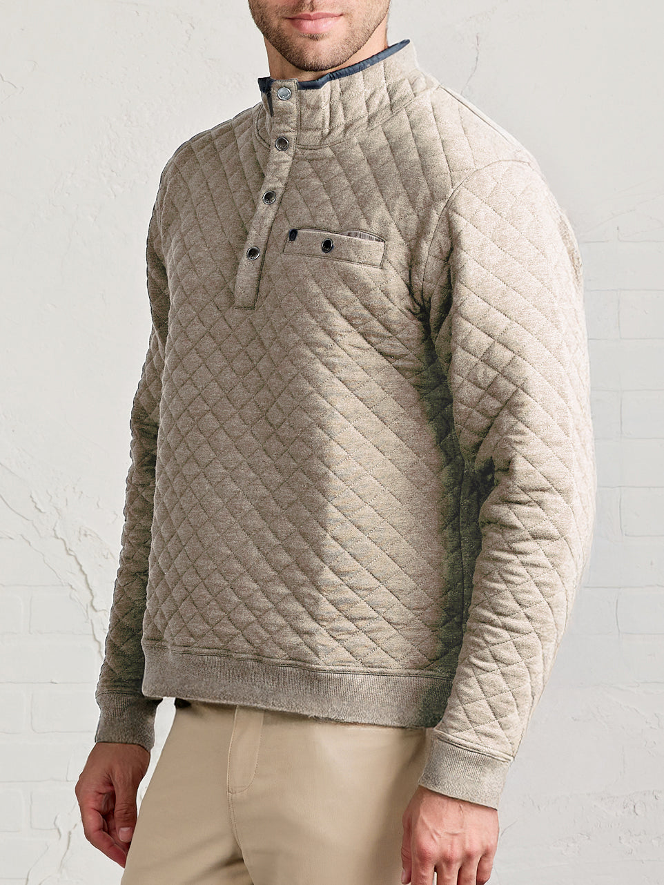 Newport Soft Quilt Pullover tasc Performance (GrayOakHeather)