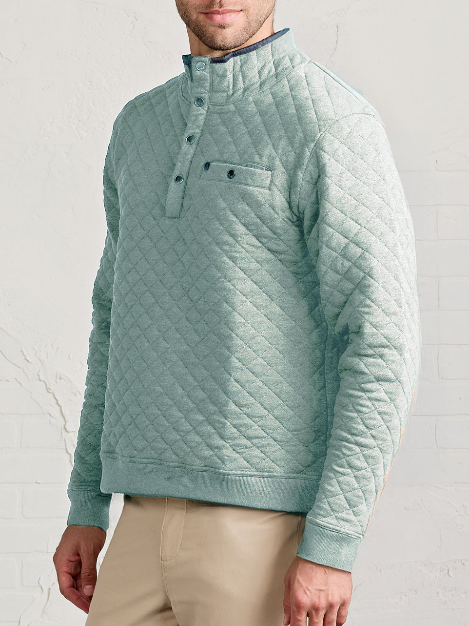 Newport Soft Quilt Pullover - tasc Performance (SageHeather)
