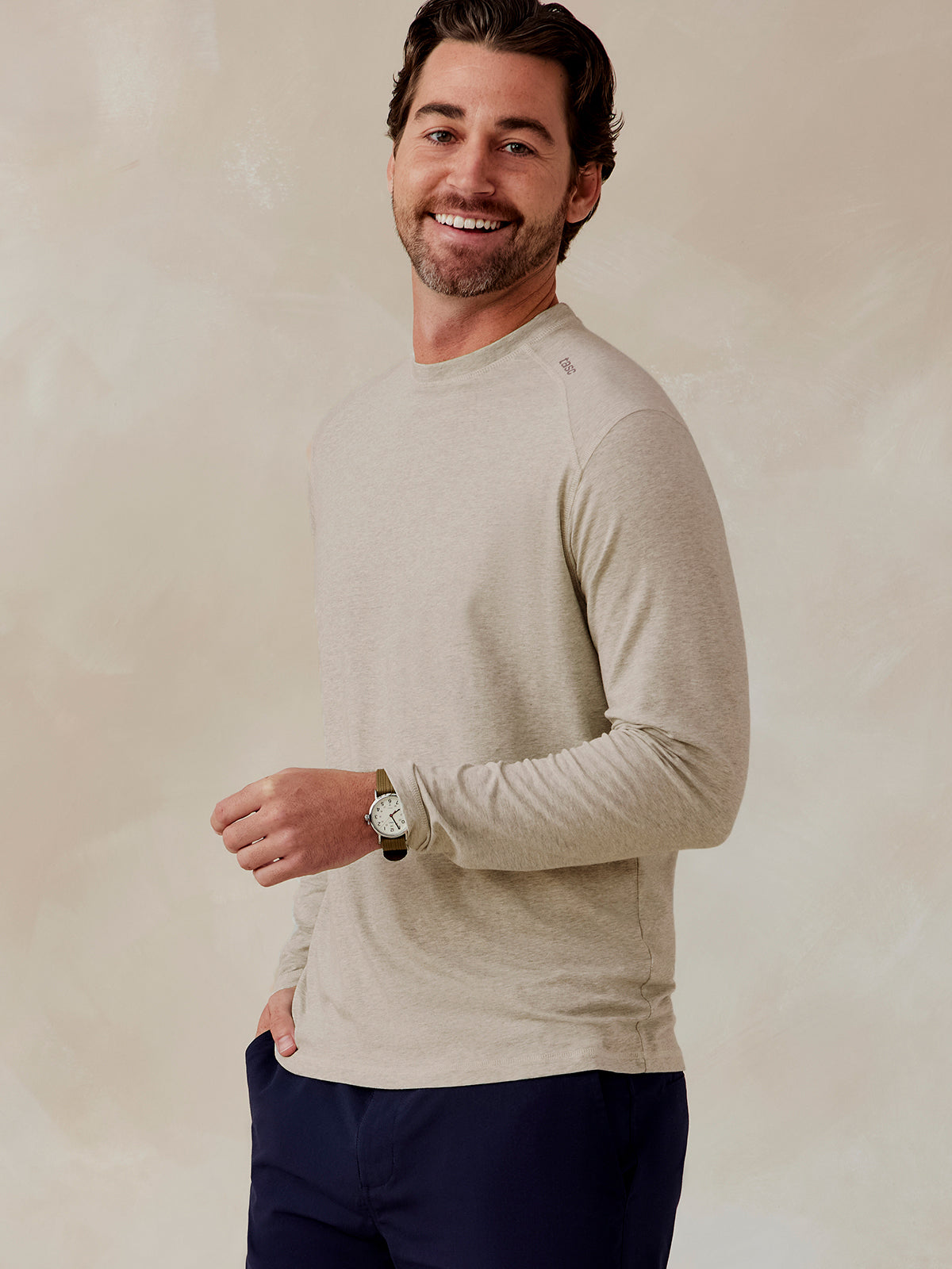 Carrollton Long Sleeve Fitness T-Shirt tasc Performance (GrayOakHeather)