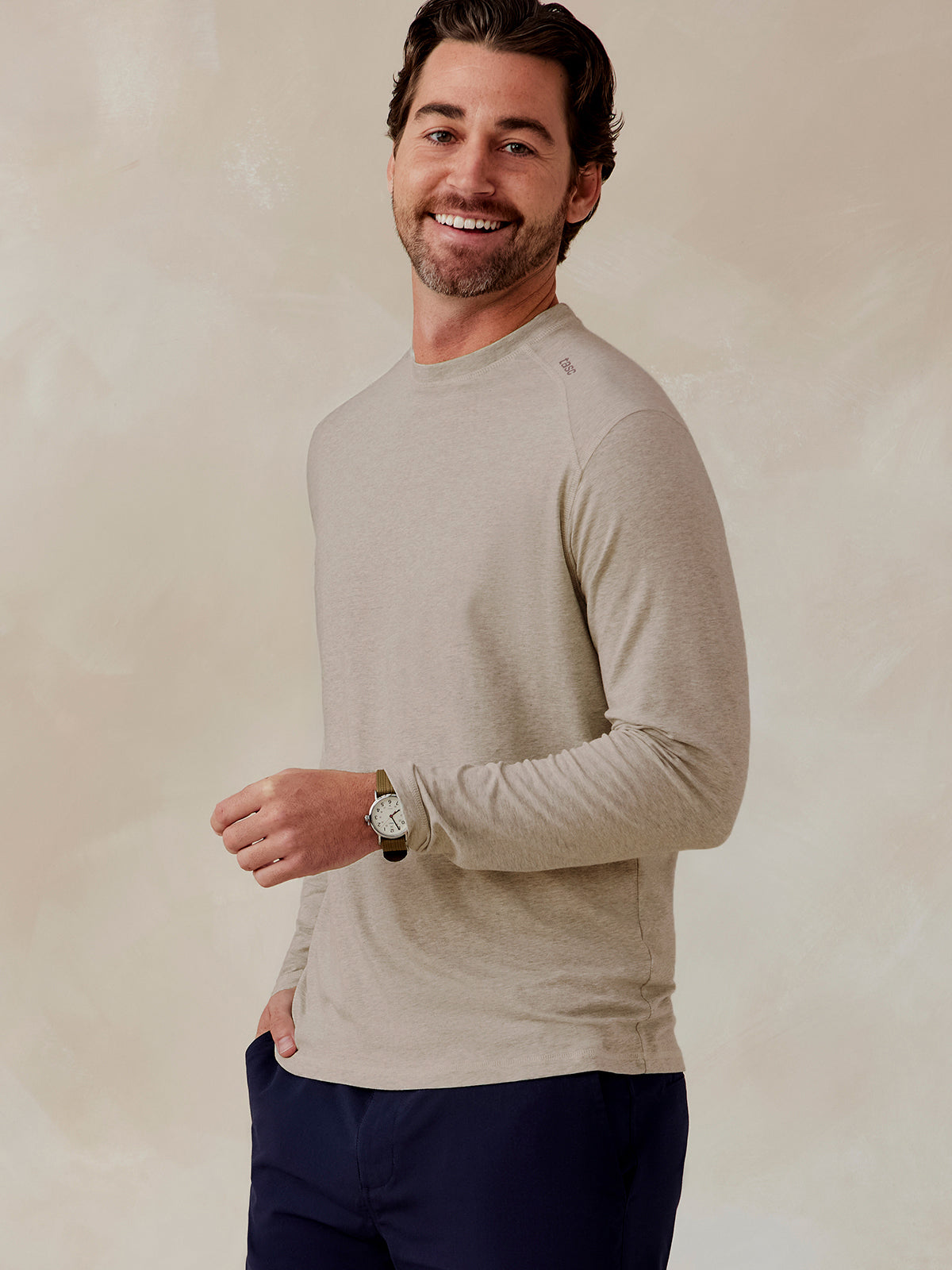 Carrollton Long Sleeve Fitness T-Shirt tasc Performance (GrayOakHeather)