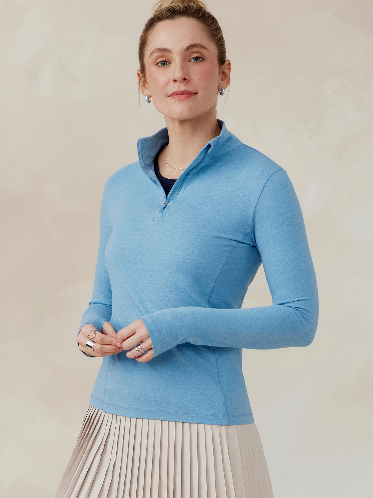 Recess Quarter Zip tasc Performance (SkylightHeather)