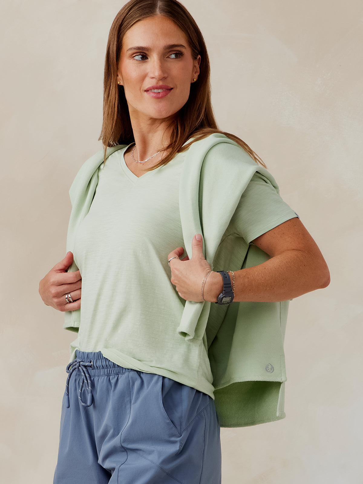 tasc All Day V-Neck T-Shirt (Sanctuary)