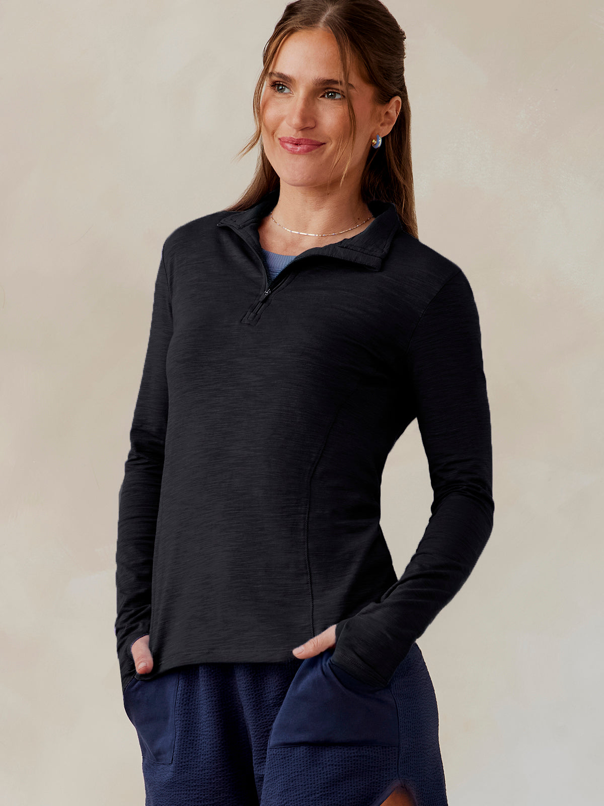 tasc Recess Quarter Zip (Black)
