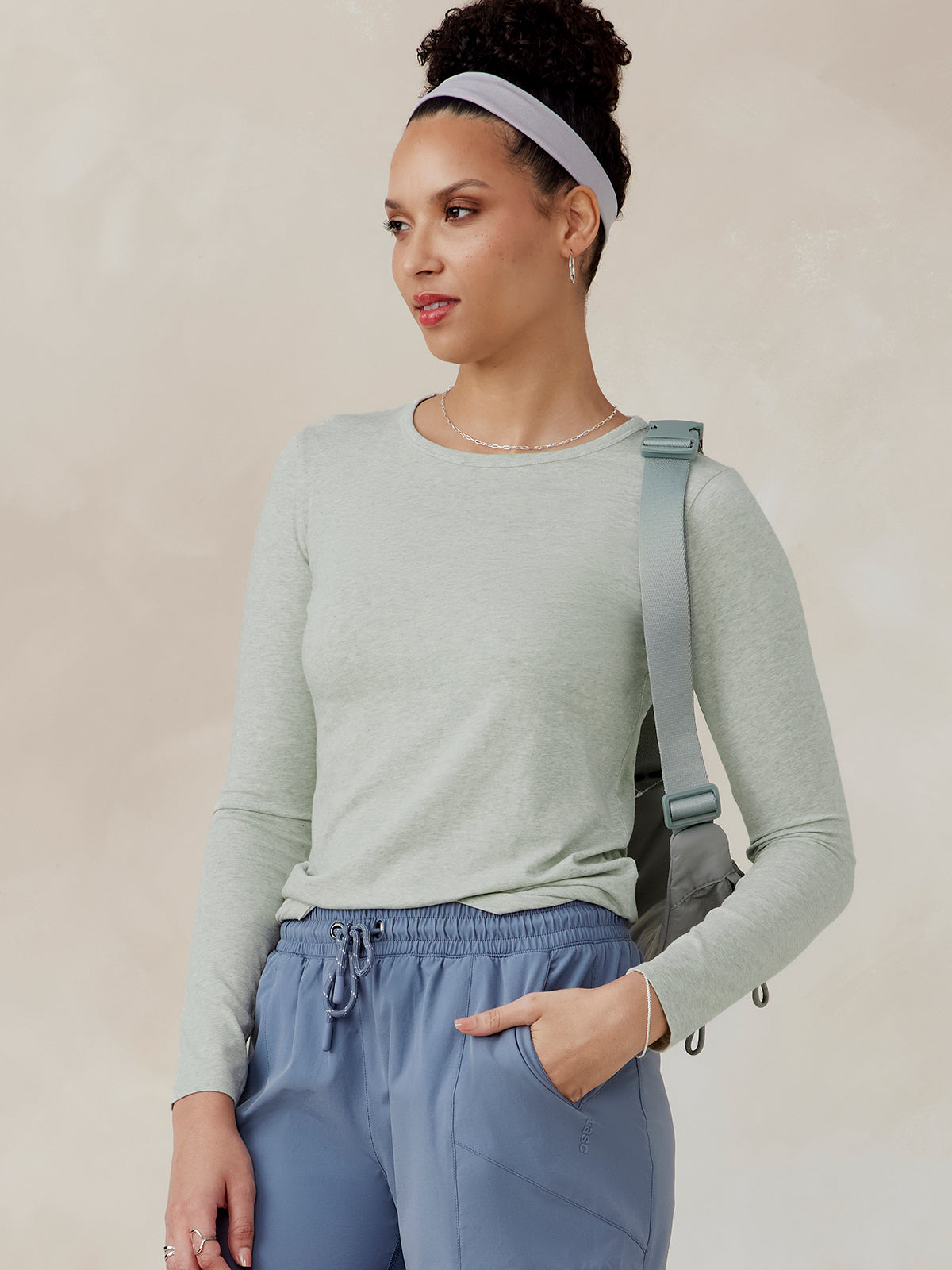 tasc Nola Long Sleeve T-Shirt (AgaveHeather)