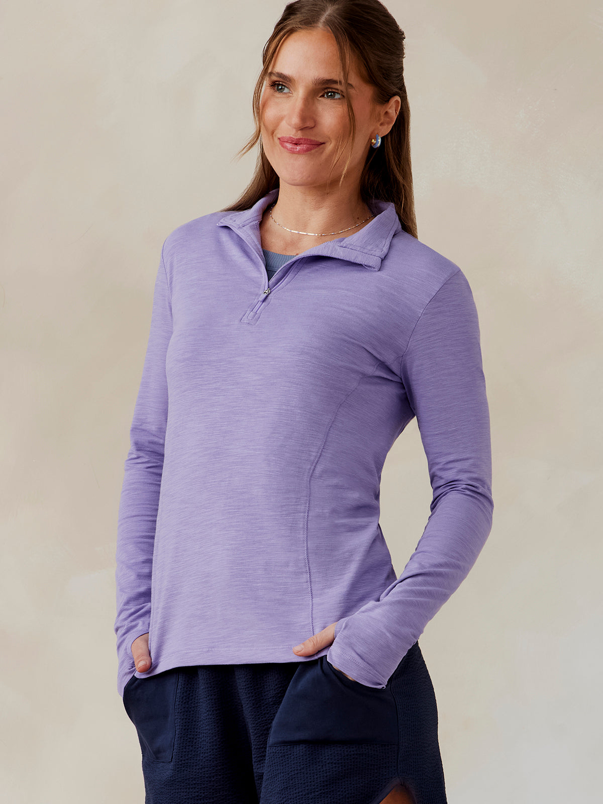 tasc Recess Quarter Zip (MoonlightLavender)