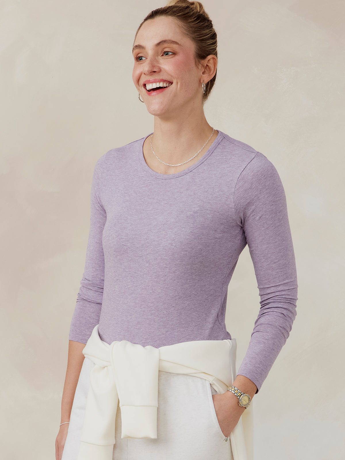 tasc Nola Long Sleeve Shirt (EveningHeather)