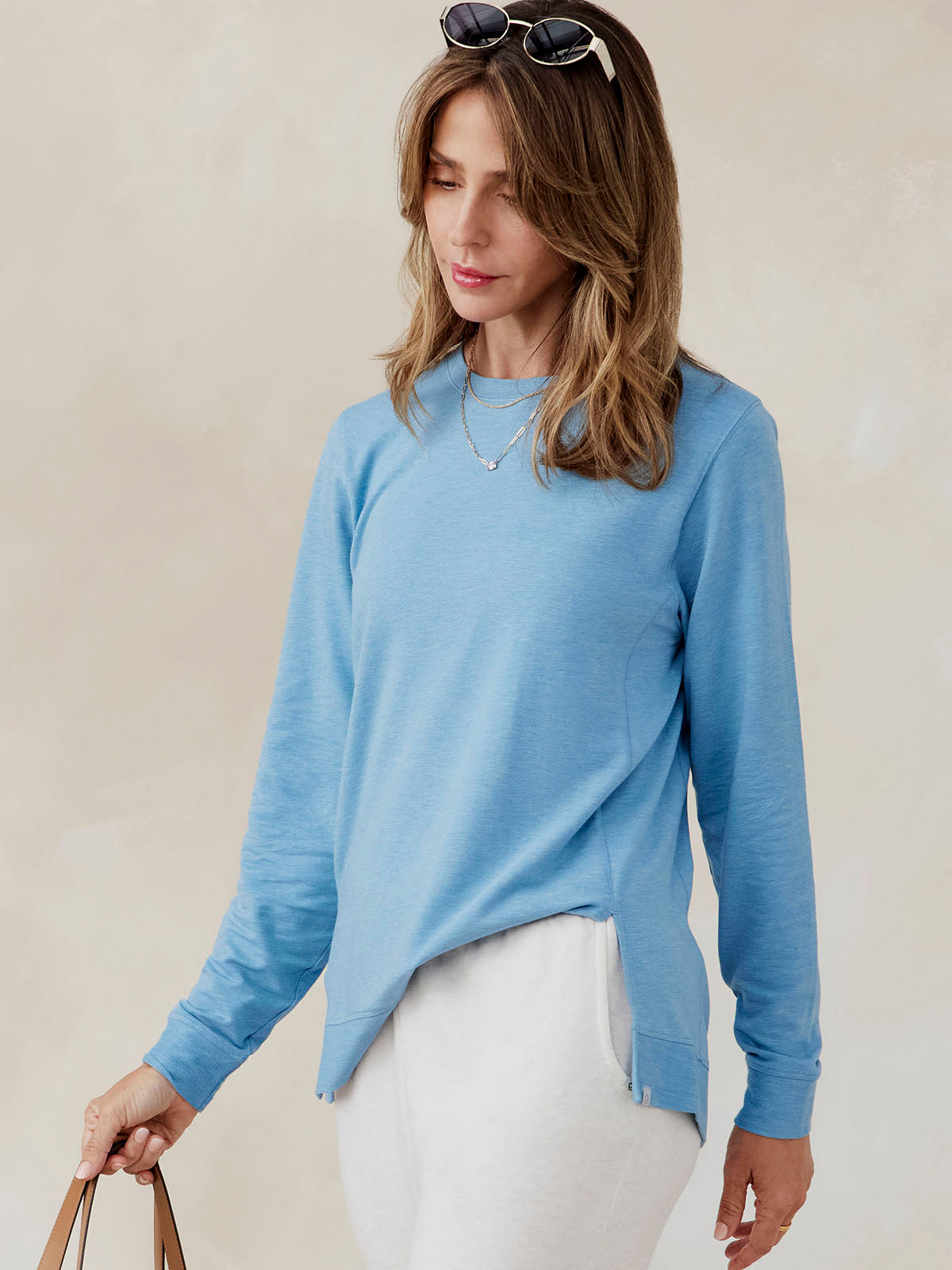 Riverwalk French Terry Sweatshirt 2.0 - tasc Performance (SkylightHeather)