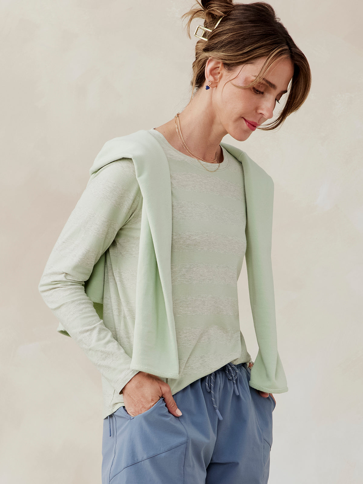 tasc All Day Long Sleeve (AgaveHeather/Sanctuary)